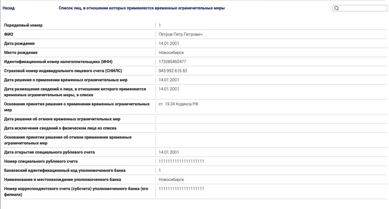 Новый реестр вводит ограничения для россиян за границей, осужденных по политическим статьям, включая запреты на распоряжение имуществом и банковские операции.