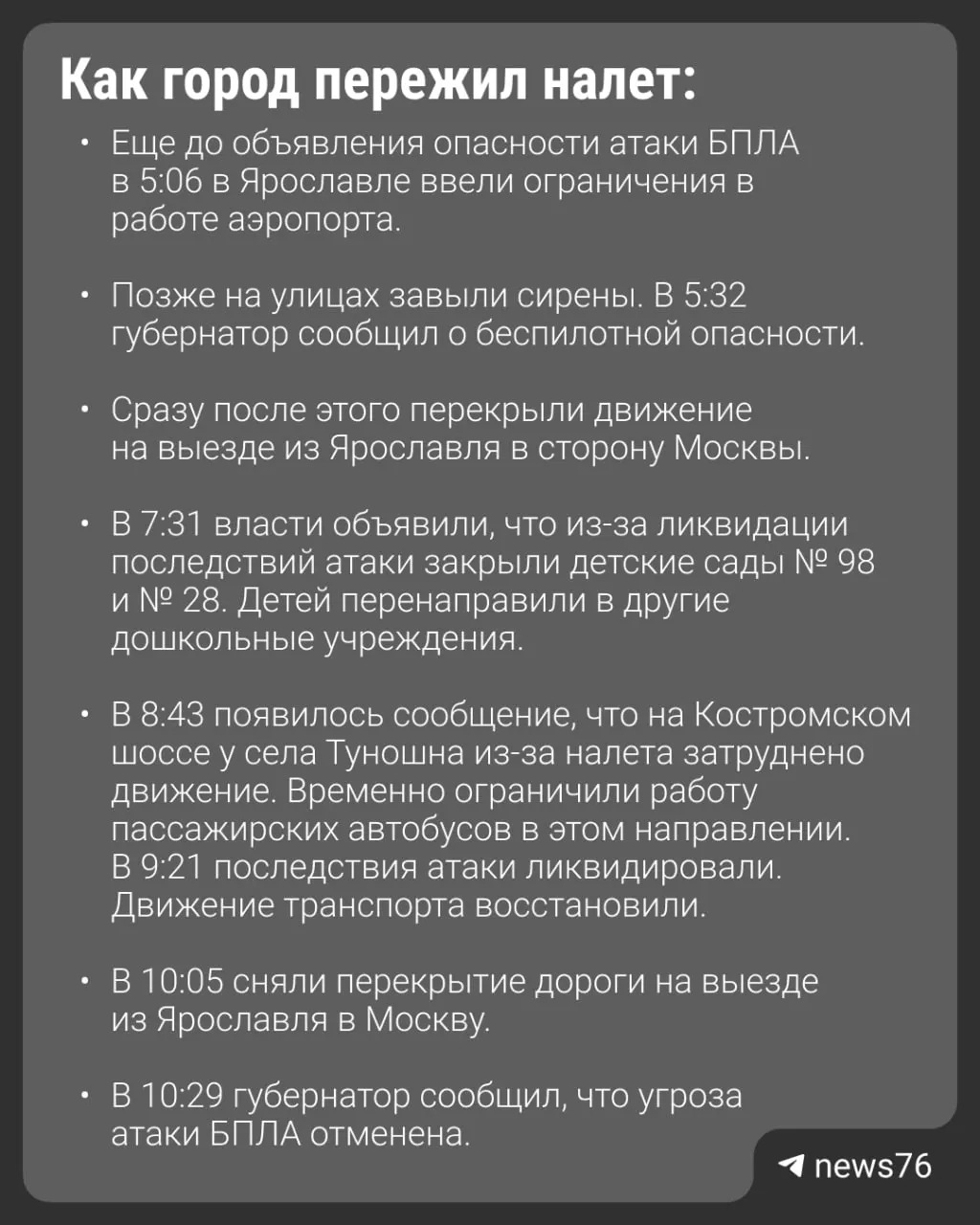 67 беспилотников было выпущено по региону; обломки попали в автобус, один человек погиб, 27 пострадали.